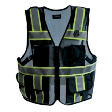 경찰 안전조끼 진곤색 보안 교통안전 보초근무복 신호수 작업복 도로공사