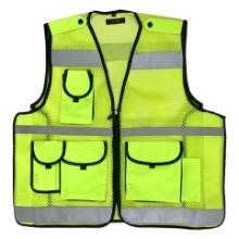 경찰 안전조끼 기본형 형광색 보안 교통안전 보초근무복 신호수 작업복 도로공사
