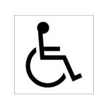 바닥용 장애인 주차 표지판 소형 주차장 주차바닥 바닥표시